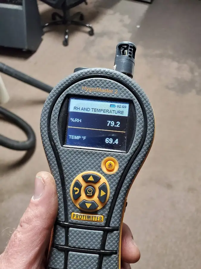 Moisture meter humidity assessment for Mold Remediation & Removal in New Hanover